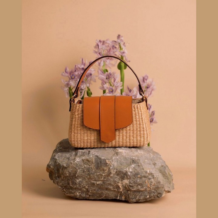 Túi Sương nâu 22x8xH12cm